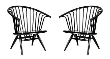 Pair of Ilmari Tapiovaara Crinolette Lounge Chairs